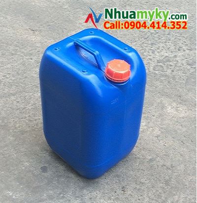 CAN NHỰA 25 LÍT XANH ĐỰNG HÓA CHẤT 